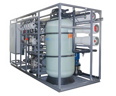 99.5% Seawater Reverse Osmosis Purification System In Duplex Steel 2205 Material