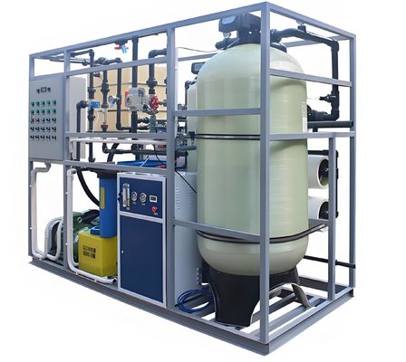 Good price Multimedia Filter Seawater Desalination System With Filmtec / Grundfos Pump online