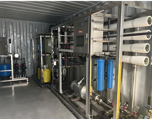 Good price 50-70% Recovery Rate Containerized RO System Powered By Grundfos / CNP Pump online