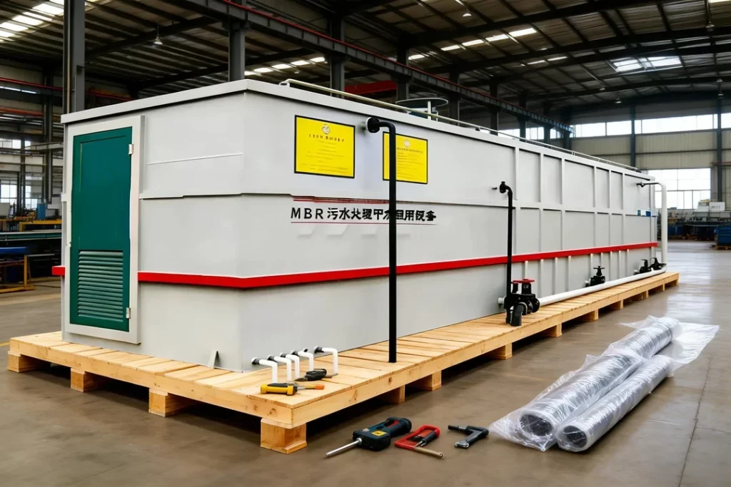 10THour Domestic Wastewater Plant MBR System  Packaging and Global Delivery