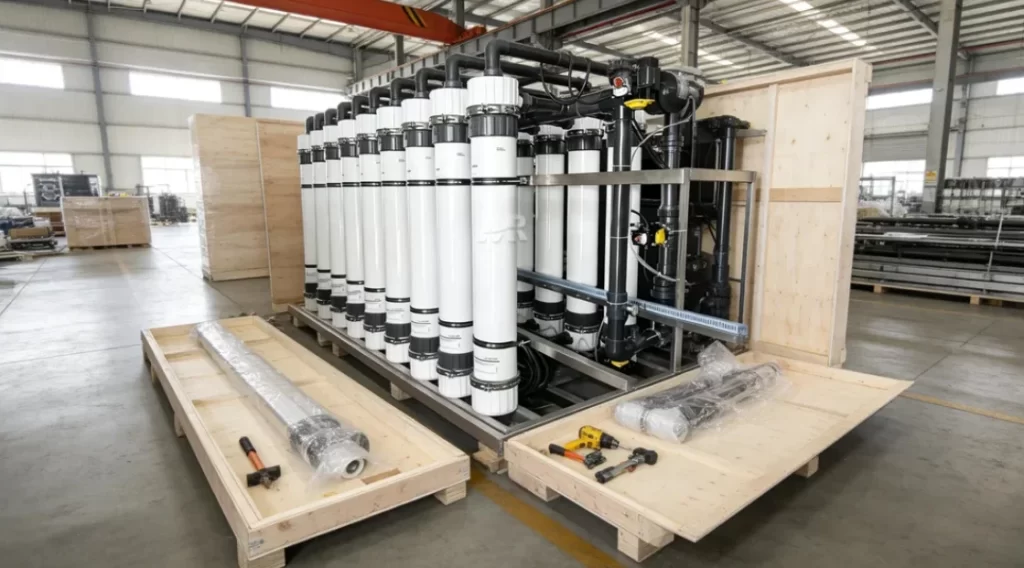15TH Borehole Water Treatment Ultrafiltration System Packaging and Global Delivery