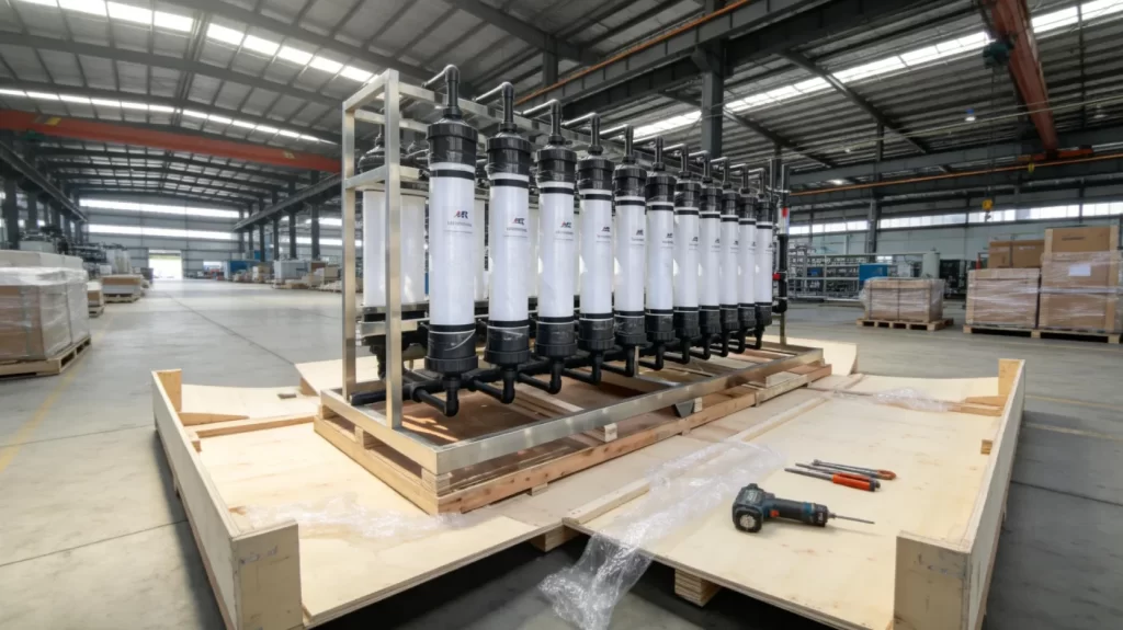 2000m3Day Industrial Wastewater Treatment UF Equipment Packaging and Global Delivery