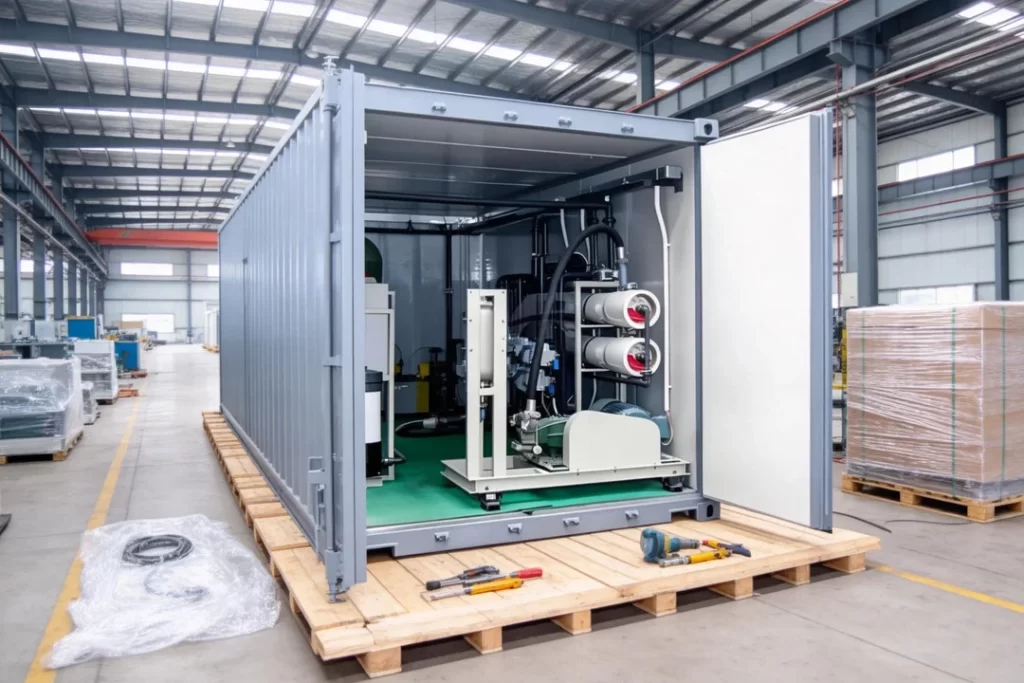 20TH Portable Water Production Containerized UF RO Systems Packaging and Global Delivery