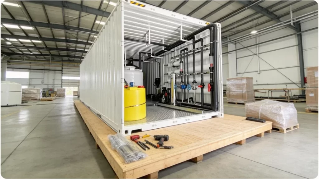 25TH Containerized Reverse Osmosis Plant for Desalination Packaging and Global Delivery