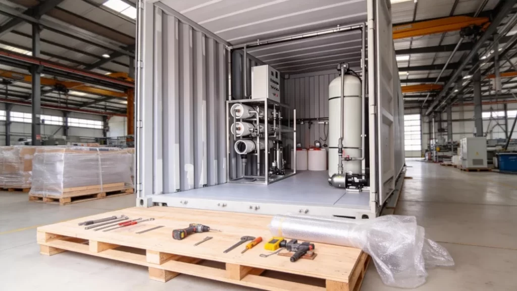 3TH Containerized Wastewater Treatment Plant  Packaging and Global Delivery