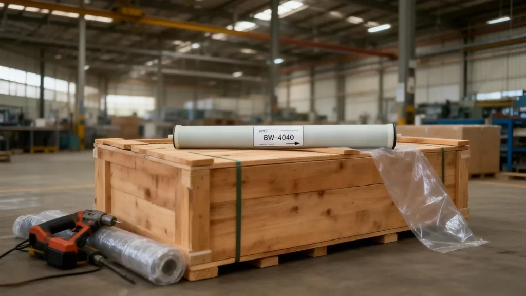 4040 Seawater Reverse Osmosis Membrane 5.5-7MPa Packaging and Global Delivery